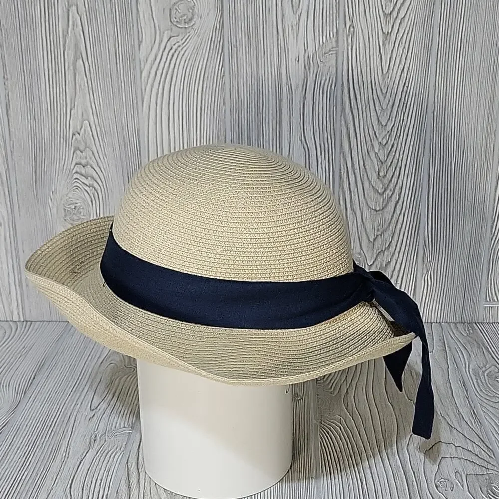 Furtalk Bow Detail Medium Brim Floppy Hat - Picture 3 of 8